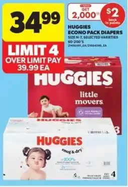 Real Canadian Superstore Huggies econo pack diapers offer