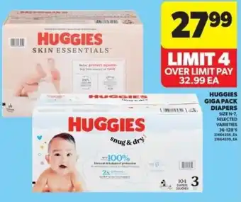 Real Canadian Superstore Huggies giga pack diapers offer