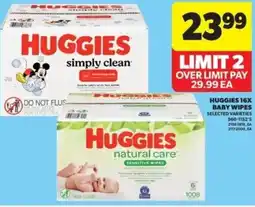 Real Canadian Superstore Huggies 16x baby wipes offer