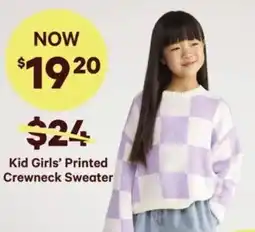 Real Canadian Superstore Kid girls' printed crewneck sweater offer