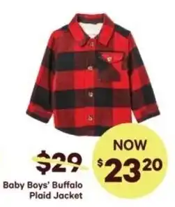 Real Canadian Superstore Baby boys' buffalo plaid jacket offer