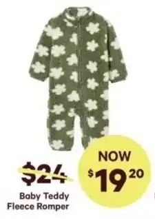 Real Canadian Superstore Baby teddy fleece romper offer