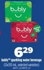 Real Canadian Superstore Bubly sparkling water beverage offer