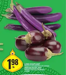 Food Basics Long eggplant offer