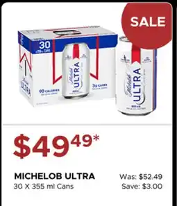 The Beer Store MICHELOB ULTRA offer