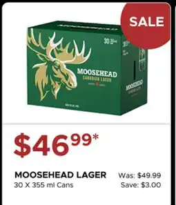 The Beer Store MOOSEHEAD LAGER offer