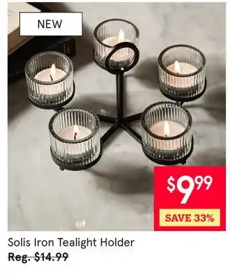 Kitchen Stuff Plus Solis Iron Tealight Holder offer