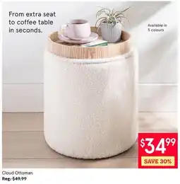 Kitchen Stuff Plus Cloud Ottoman offer