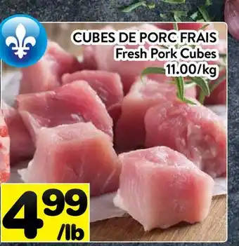 Supermarché PA CUBES DE PORC FRAIS | Fresh Pork Cubes offer