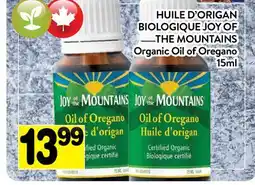Supermarché PA HUILE D'ORIGAN BIOLOGIQUE JOY OF THE MOUNTAINS | Joy of the Mountains Organic Oil of Oregano offer
