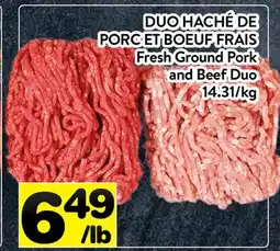Supermarché PA DUO HACHÉ DE PORC ET BOEUF FRAIS | Fresh Ground Pork and Beef Duo offer