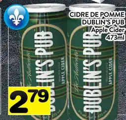 Supermarché PA CIDRE DE POMME DUBLIN'S PUB | Apple Cider offer