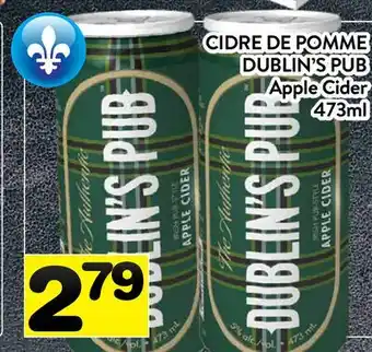 Supermarché PA CIDRE DE POMME DUBLIN'S PUB | Apple Cider offer