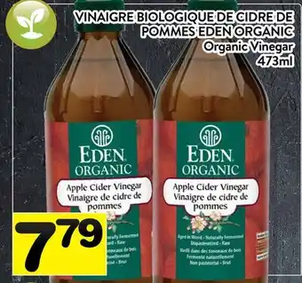 Supermarché PA VINAIGRE BIOLOGIQUE DE CIDRE DE POMMES EDEN ORGANIC | Organic Vinegar offer