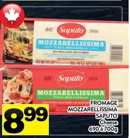 Supermarché PA FROMAGE MOZZARELLISSIMA SAPUTO | Cheese offer