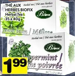 Supermarché PA THÉ AUX HERBES BIOFIX | Herbal Tea offer