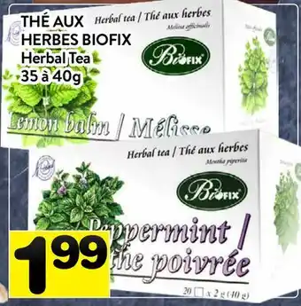Supermarché PA THÉ AUX HERBES BIOFIX | Herbal Tea offer