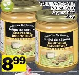 Supermarché PA TAHINI BIOLOGIQUE NUTS TO YOU | Organic Tahini offer