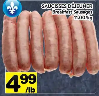 Supermarché PA SAUCISSES DÉJEUNER | Breakfast Sausages offer