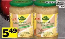 Supermarché PA CHOUCROUTE KÜHNE | Kühne Sauerkraut offer
