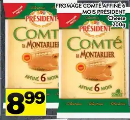 Supermarché PA FROMAGE COMTÉ AFFINÉ 6 MOIS PRÉSIDENT | Président Cheese offer