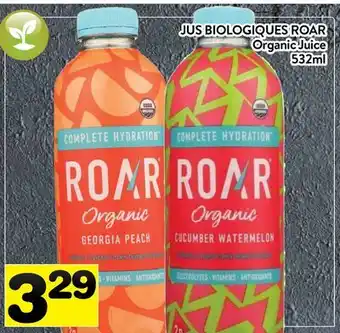 Supermarché PA JUS BIOLOGIQUES ROAR | Organic Juice offer