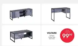 Meubles RD VOLTAIRE TV Stand Coffee Table Work Desk offer