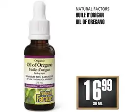 Marches Tau NATURAL FACTORS HUILE D'ORIGAN offer