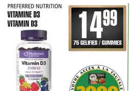 Marches Tau Preferred Nutrition VITAMINE D3 offer