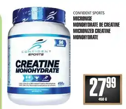 Marches Tau CONFIDENT SPORTS MICRONISE MONOHYDRATE DE CREATINE offer