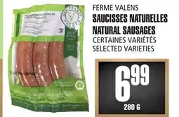 Marches Tau FERME VALENS Saucisses Naturelles offer
