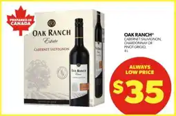Real Canadian Liquorstore Oak Ranch Wine offer