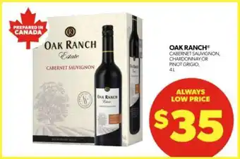 Real Canadian Liquorstore Oak Ranch Wine offer