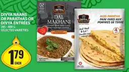 Food Basics Divya naans or parathas or divya entrées offer