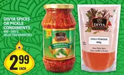 Food Basics Divya spices or pickle condiments offer