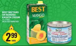 Food Basics Best nectars or nordex kashta cream offer