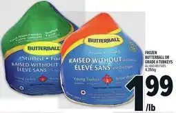 Metro Frozen butterball or grade a turkeys offer