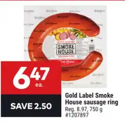 Giant Tiger Gold Label Smoke House sausage ring offer