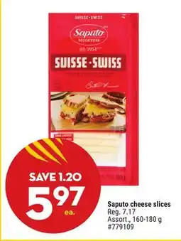 Giant Tiger Saputo cheese slices offer