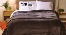 Giant Tiger Oversized flannel blanket offer