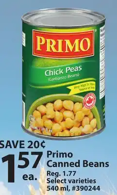 Giant Tiger Primo Canned Beans offer