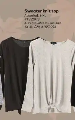 Giant Tiger Lily Morgan Sweater knit top offer