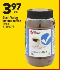 Giant Tiger Giant Value instant coffee offer