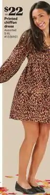 Giant Tiger Lily Morgan Printed chiffon dress offer