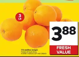 Giant Tiger 3 lb Seedless Oranges offer