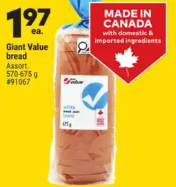 Giant Tiger Giant Value bread offer