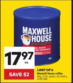 Giant Tiger Maxwell House coffee offer