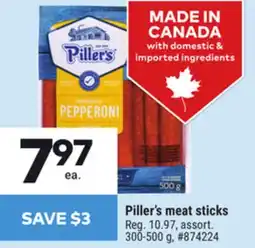 Giant Tiger Piller's meat sticks offer