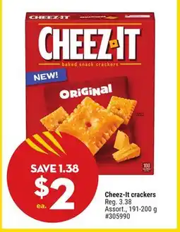 Giant Tiger Cheez-It crackers offer