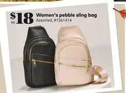Giant Tiger Women's pebble sling bag offer
